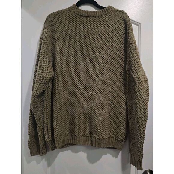 NWT Mason‎ & Belle Olive Cable Knit Pom Pom Sweater Women's size XXL - Picture 2 of 9